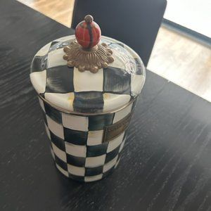 MacKenzie Childs Courtly Check Large Canister